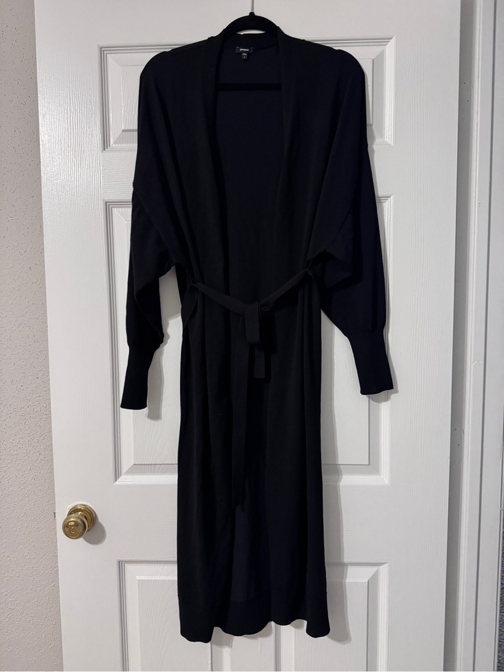Express Black Long Sweater Cardigan Jacket Coat Long Sleeve Size M